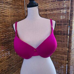 JUICY COUTURE Full Coverage Bra 42D Dark Pink Lightly Padded